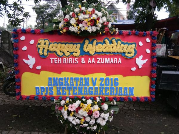 Bunga Papan Wedding 011