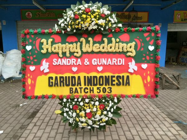 Bunga Papan Wedding 041
