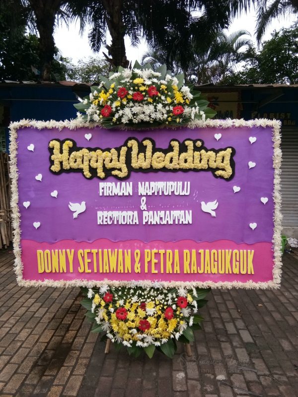 Bunga Papan Wedding 042