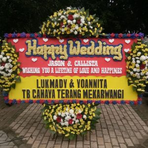 Bunga Papan Wedding 044