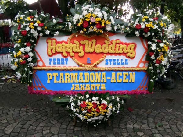 Bunga Papan Wedding 008